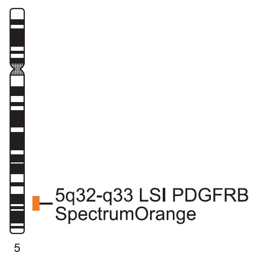 Vysis-LSI-PDGFRB-Cen-SpectrumOrange-FISH-Probe