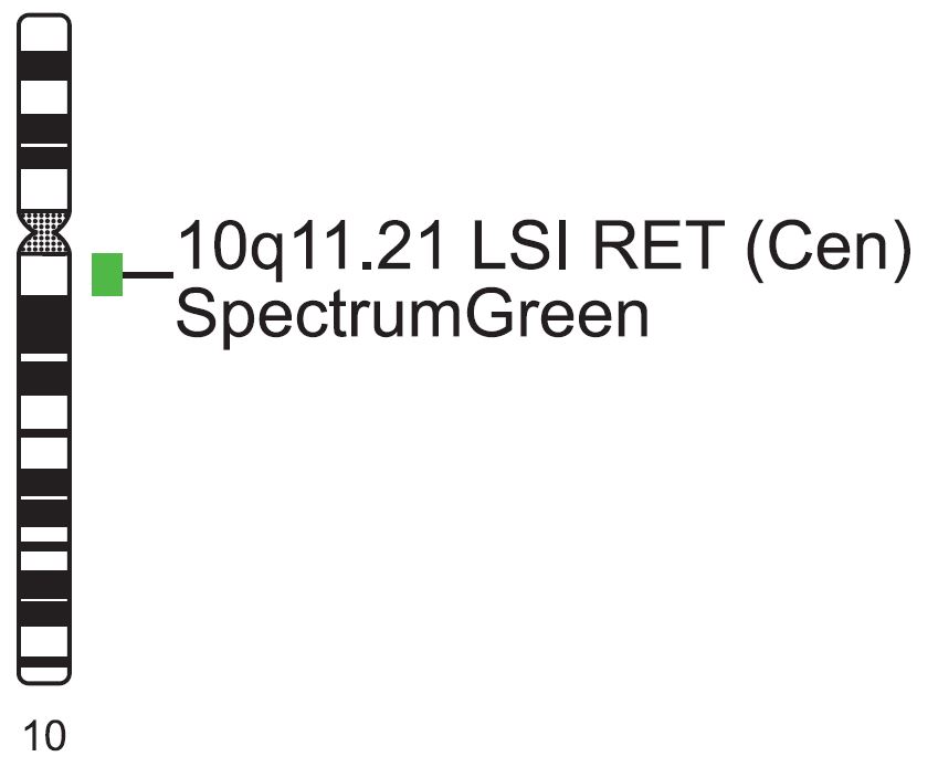 Vysis-LSI-RET-Cen-Spectrum-Green-Probe